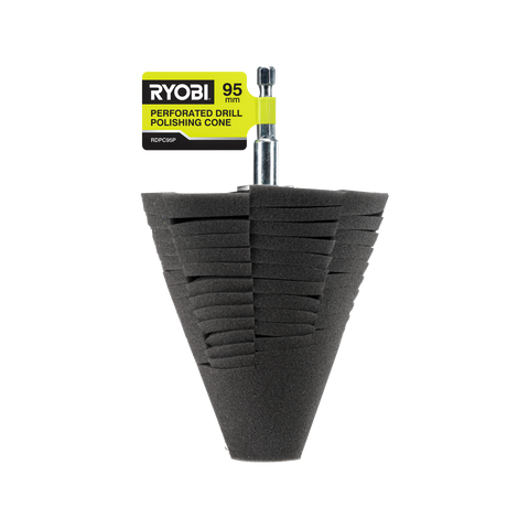 Ryobi 95mm Perforated Drill Polishing Cone Foam