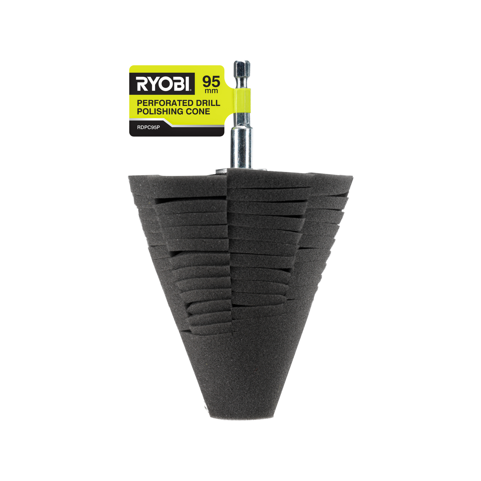 Ryobi 95mm Perforated Drill Polishing Cone Foam