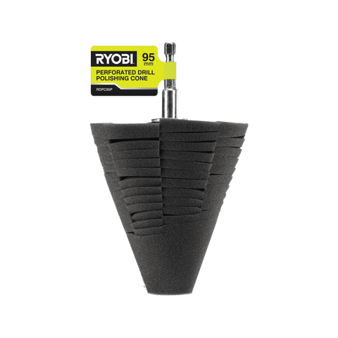 Ryobi 95mm Perforated Drill Polishing Cone Foam