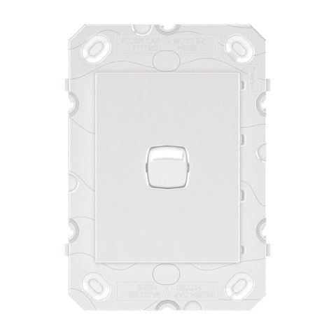 HPM Arteor 1 Gang Wall Switch Grid 115mm x 80mm White - Indoor Use - SuperSaverAU - view 1