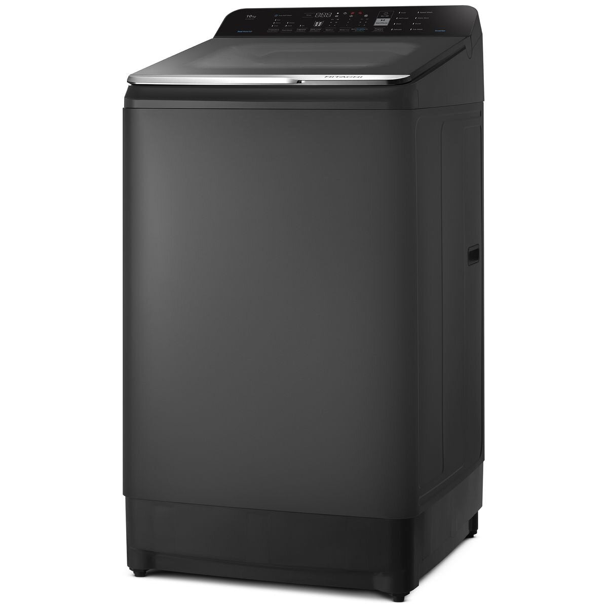 Hitachi 10kg Top Load Washing Machine - 59cm Width, Dual Waterfall, Soft Close Glass Lid - LTL10PMVJWT