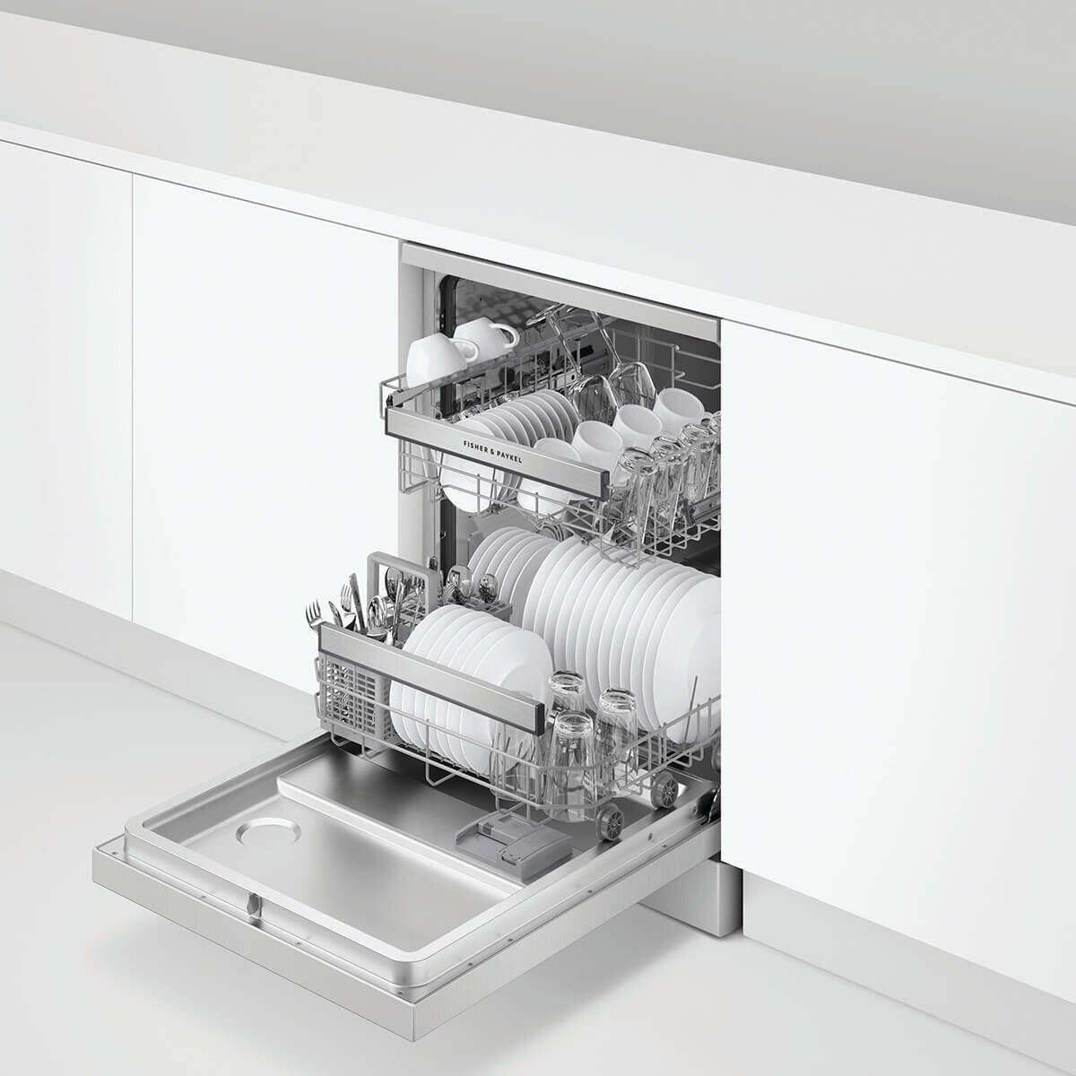 Fisher & Paykel Series 5 Freestanding Dishwasher - 15 Place Settings - Stainless Steel - DW60FC1X3