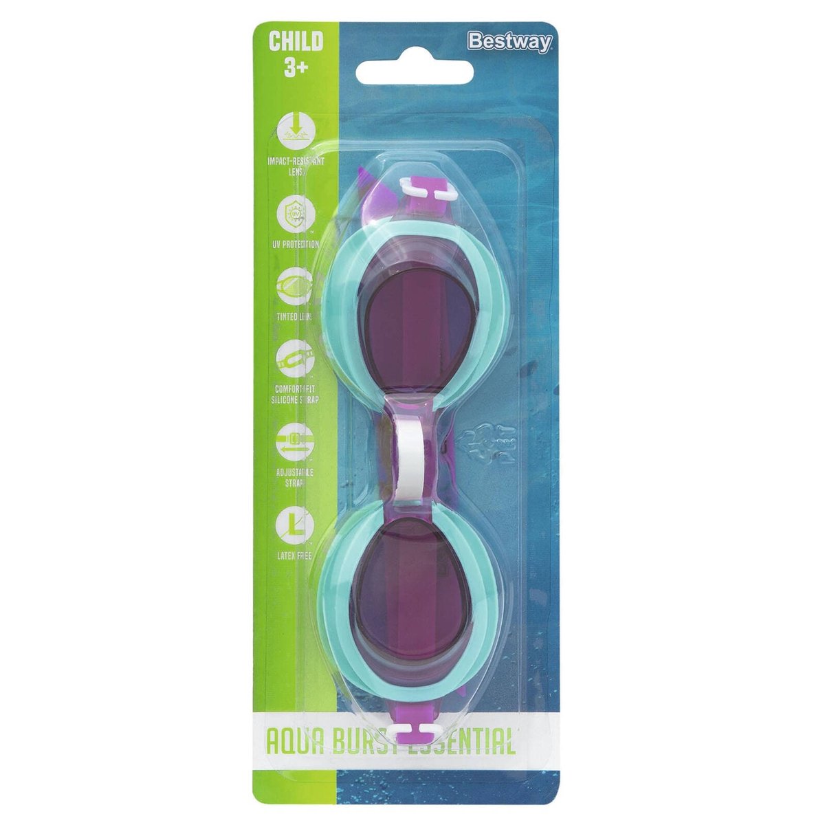 Bestway Aqua Burst Essential Swimming Goggles, Kids 3+