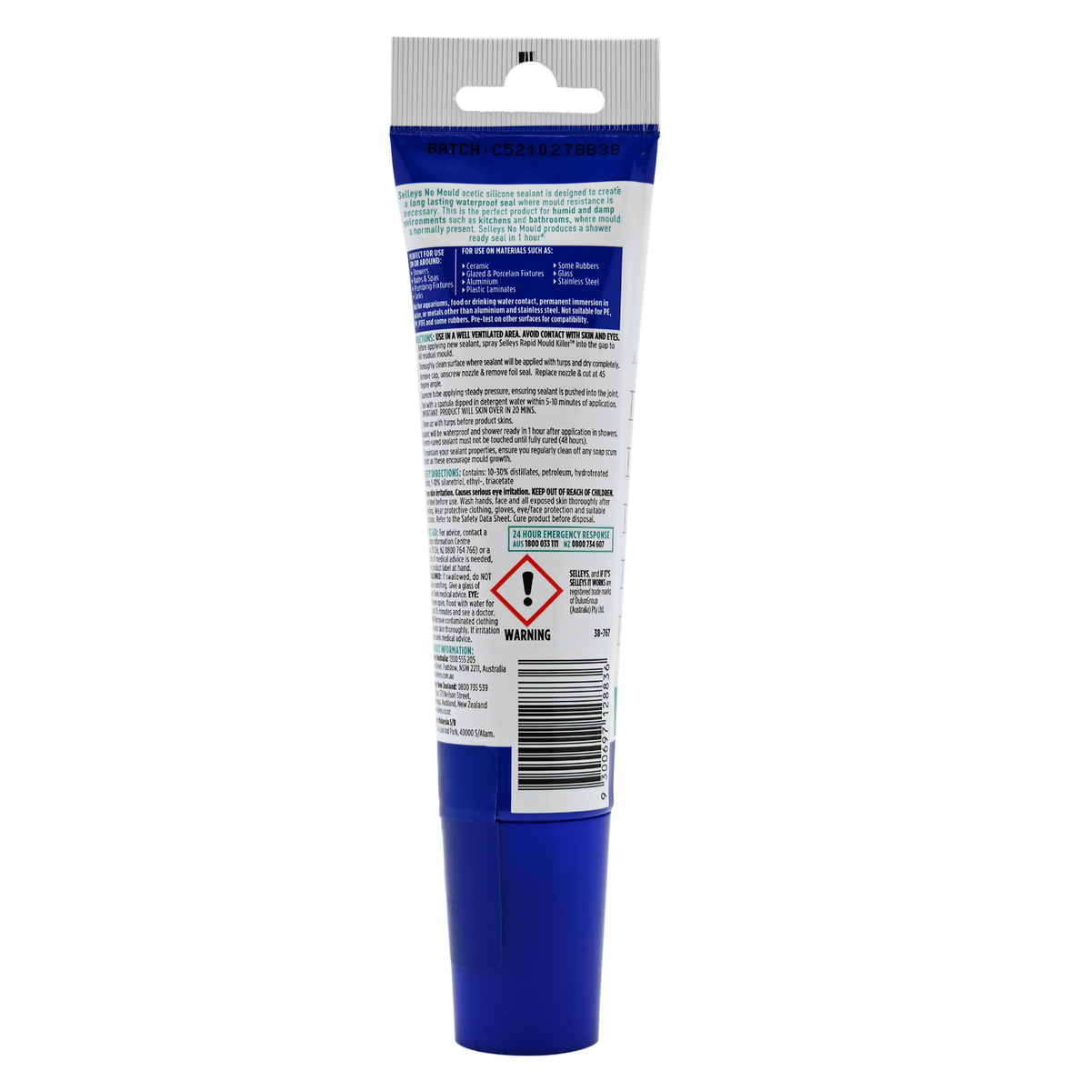 Selleys No Mould 100ml White Silicone Sealant