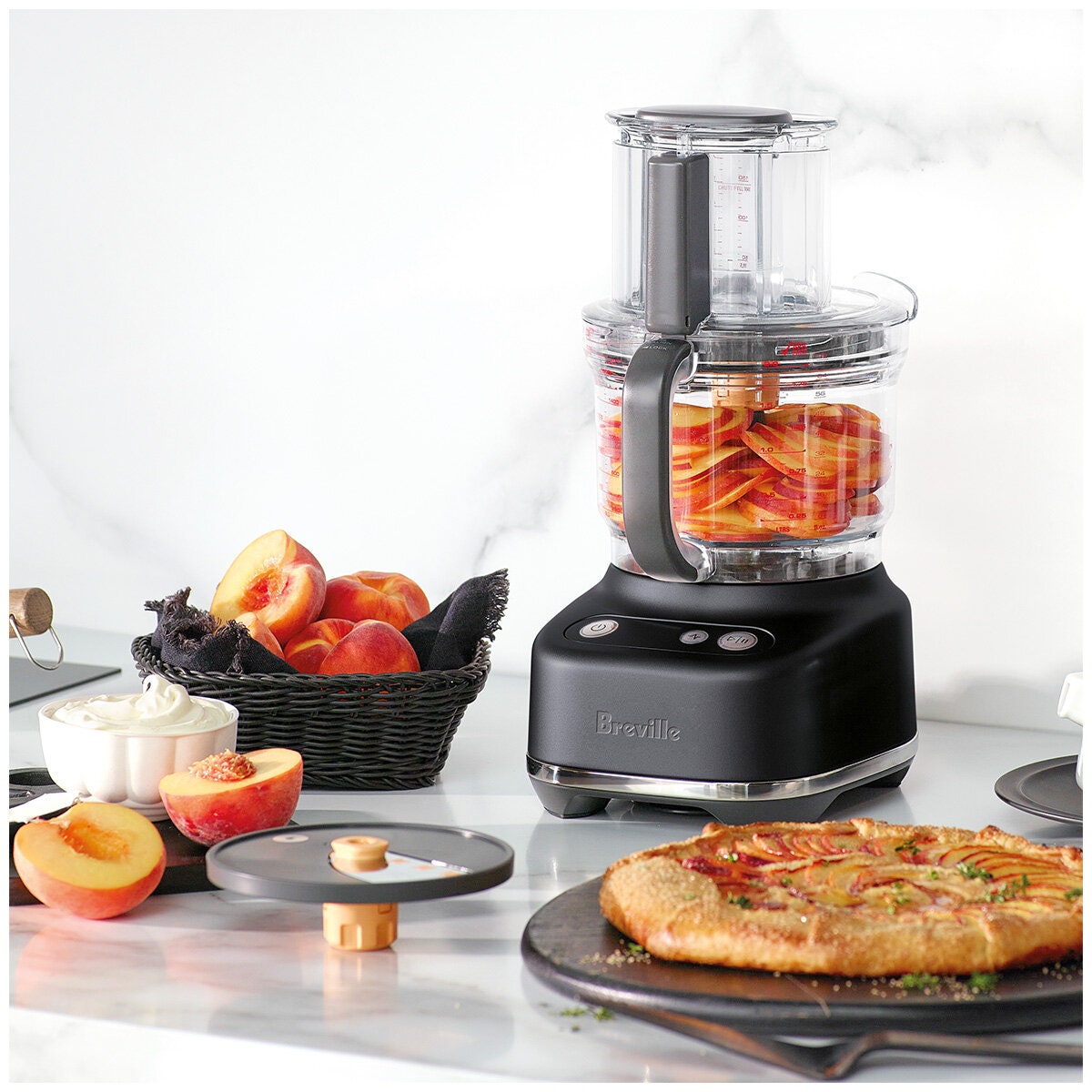 Breville the Paradice 9 food processor - Paradice Kit dicing, 605W, Black Truffle - BFP638BTR
