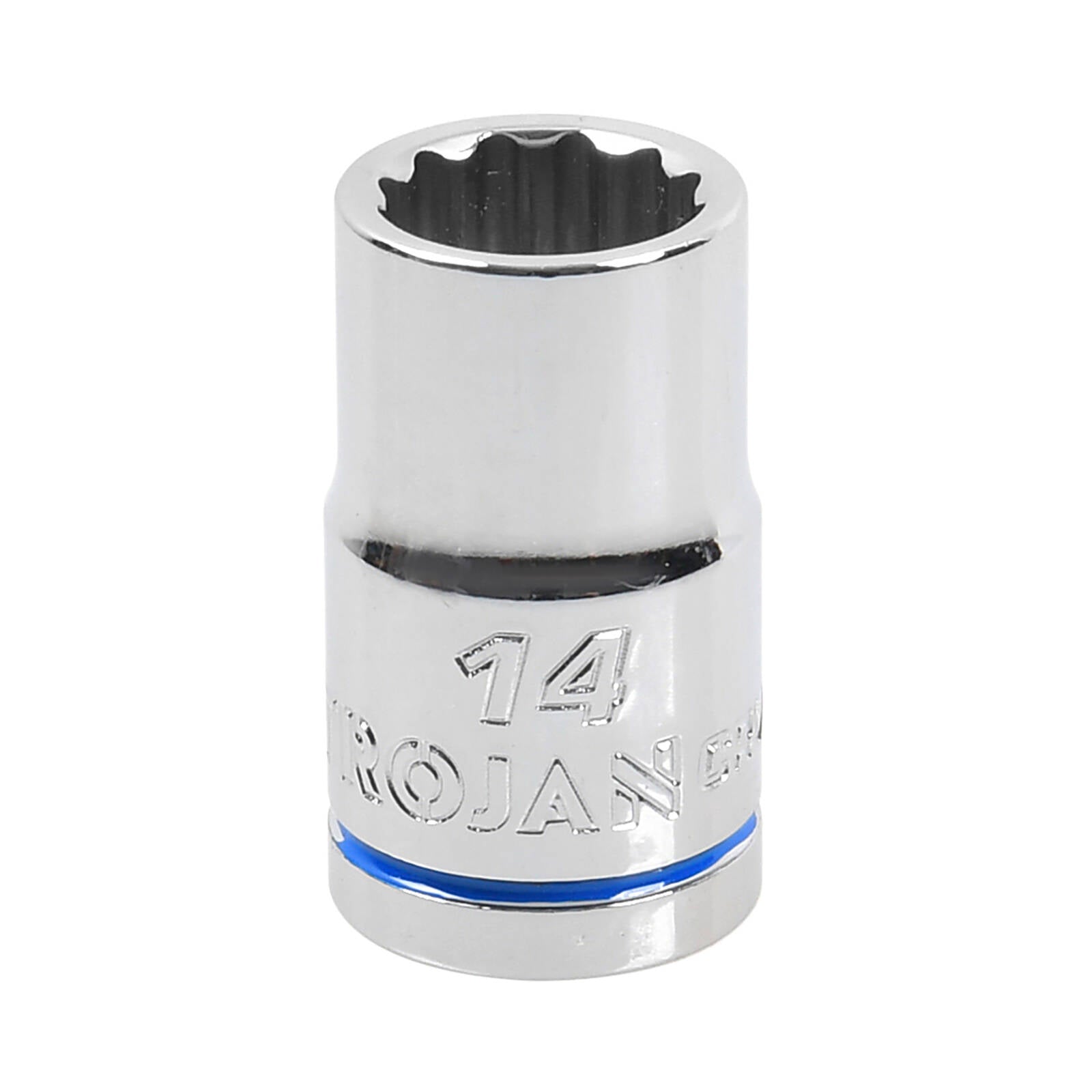 Trojan 14mm Socket 1/2" Drive Chrome Vanadium 12 Point