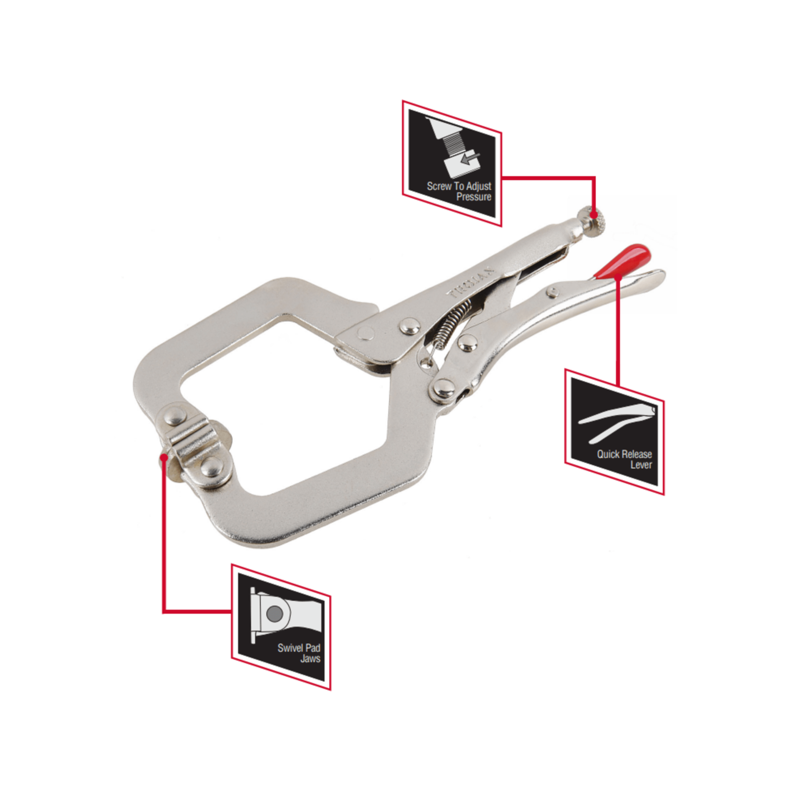 Trojan 280mm C Clamp Locking Pliers