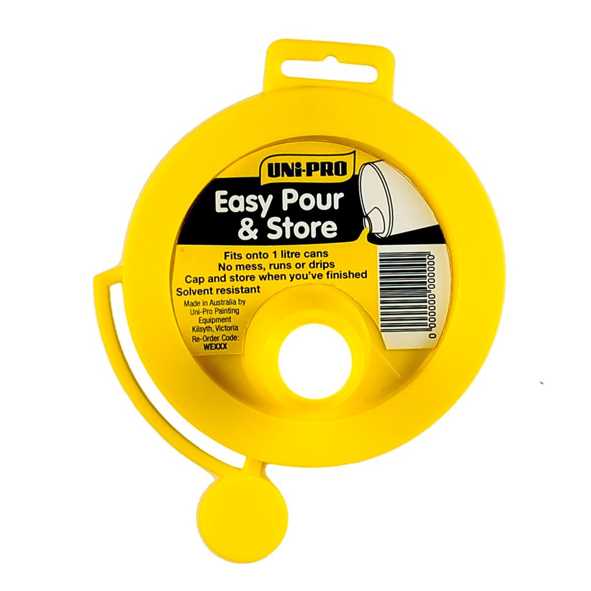 Uni-Pro Pour and Store Paint Pot Lid for 1 Litre Cans Plastic