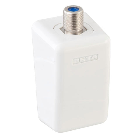 Deta F Connector Skirting Board Outlet - 30mm Polycarbonate - White - SuperSaverAU - view 1