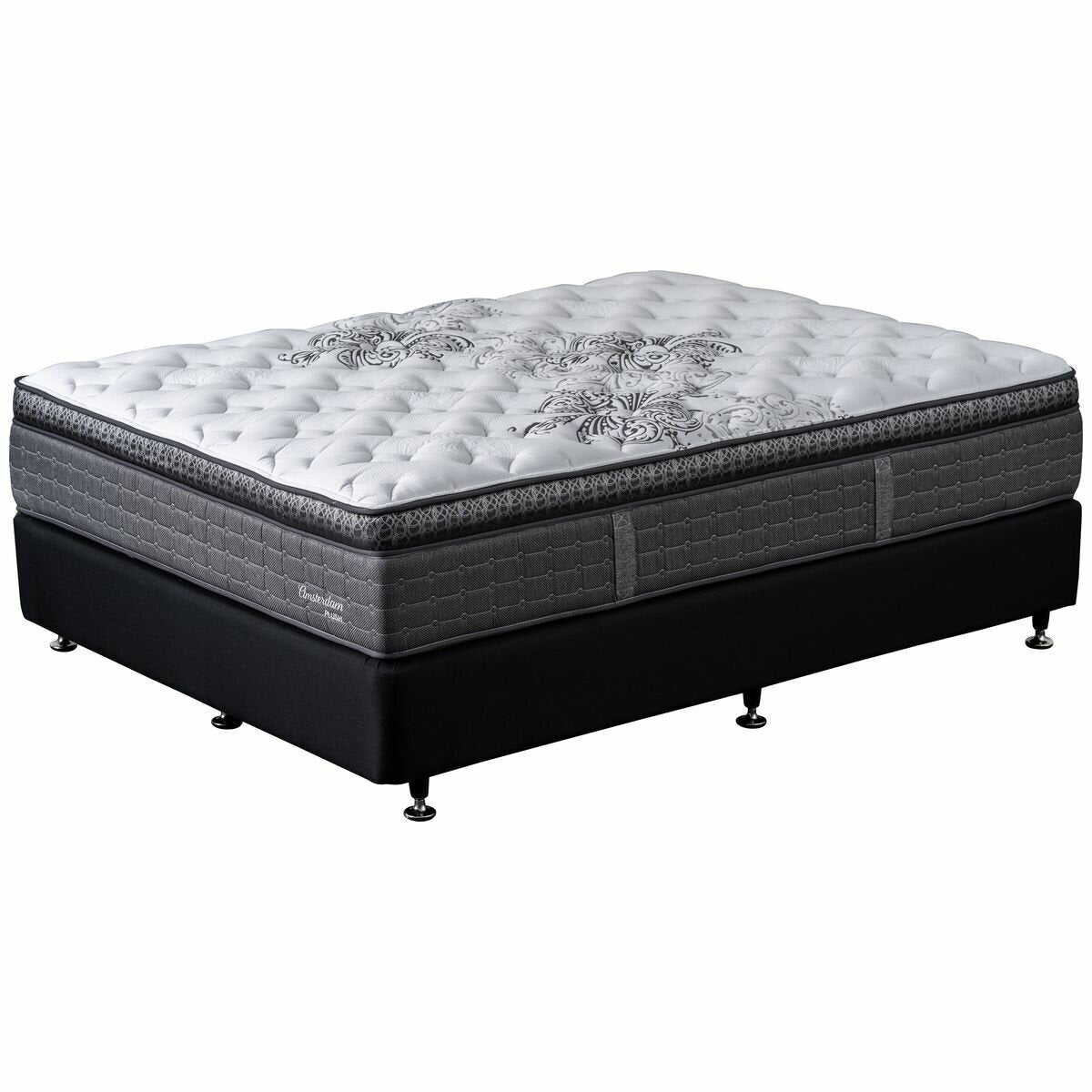 A.H. Beard Domino Amsterdam Plush Queen Mattress - Conforma Coil 5 Zone - Gel Memory Foam - DOAMSPMQUE