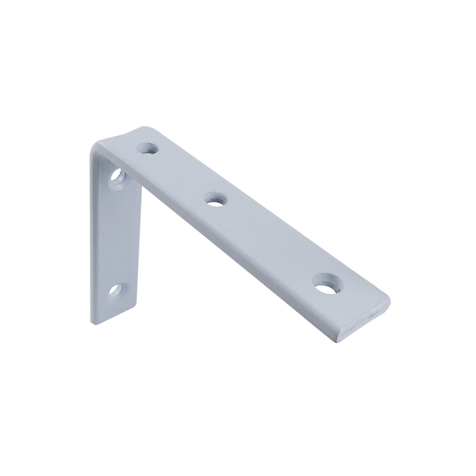 Carinya 100 x 125mm White Heavy-Duty Powder Coated Steel Angle Bracket, 200kg