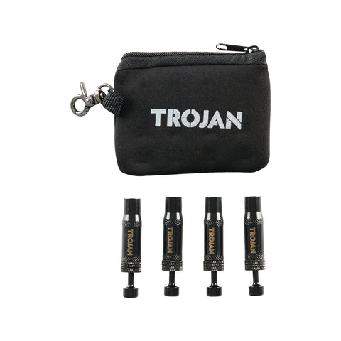 Trojan Tyre Deflators 4 Pack Adjustable 5-30psi with Auto Shut-Off