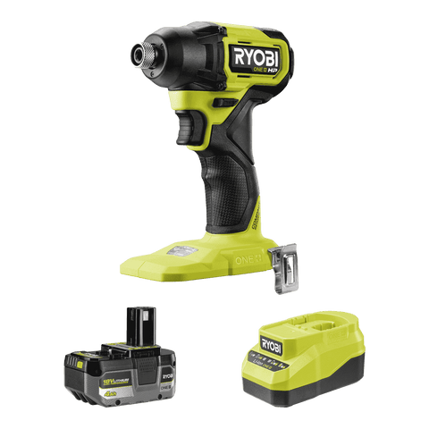 Ryobi 18V ONE+ HP Brushless Compact Impact Driver Kit R18CID24, 4Ah Battery