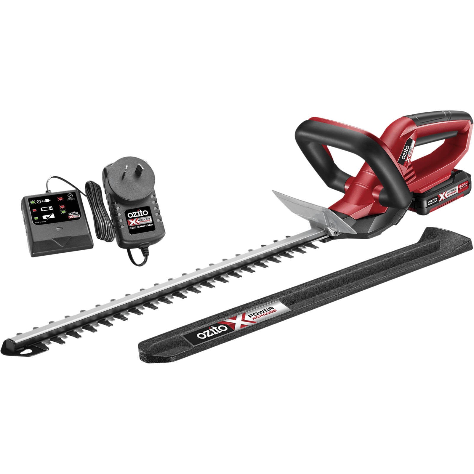 Ozito PXC 18V Cordless Hedge Trimmer 460mm 2.0Ah Kit PXCHTK-218