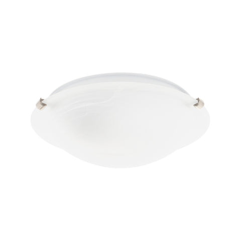 Luce Bella Alabaster Oyster Ceiling Light, 30cm, Glass, E27 42W, Hardwired Indoor ACL200