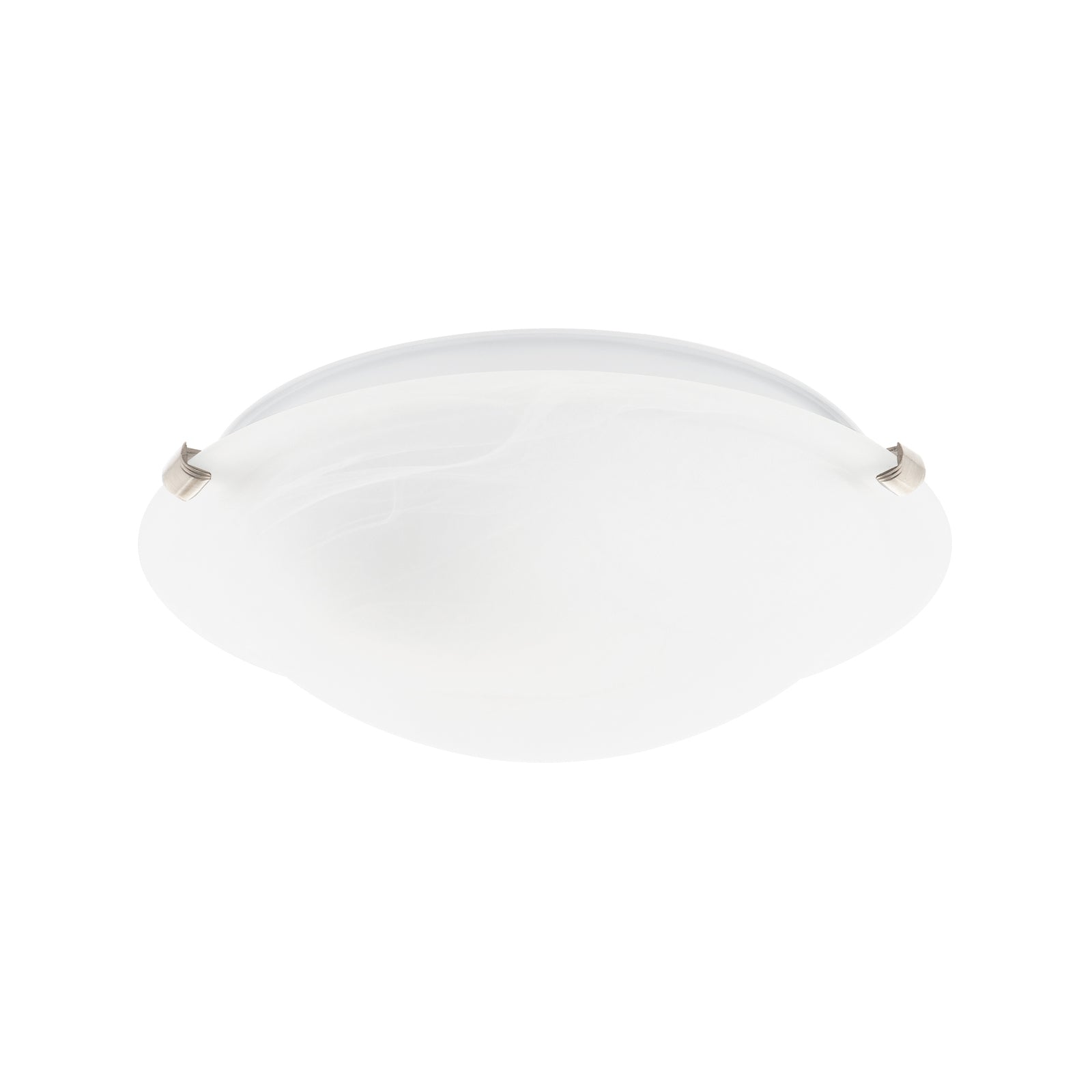 Luce Bella Alabaster Oyster Ceiling Light, 30cm, Glass, E27 42W, Hardwired Indoor ACL200