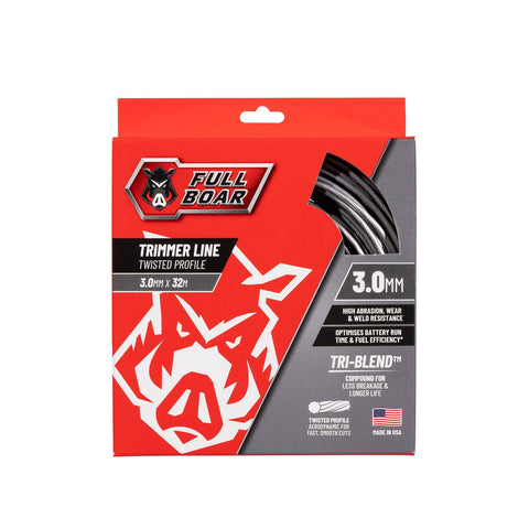 Full Boar 3.0mm x 32m Twisted Profile Trimmer Line - Whipper Snipper Cord