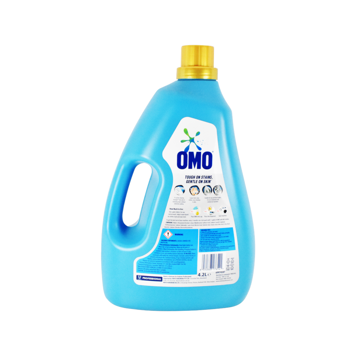 OMO Professional 4.2L Fragrance Free Laundry Liquid for Sensitive Skin