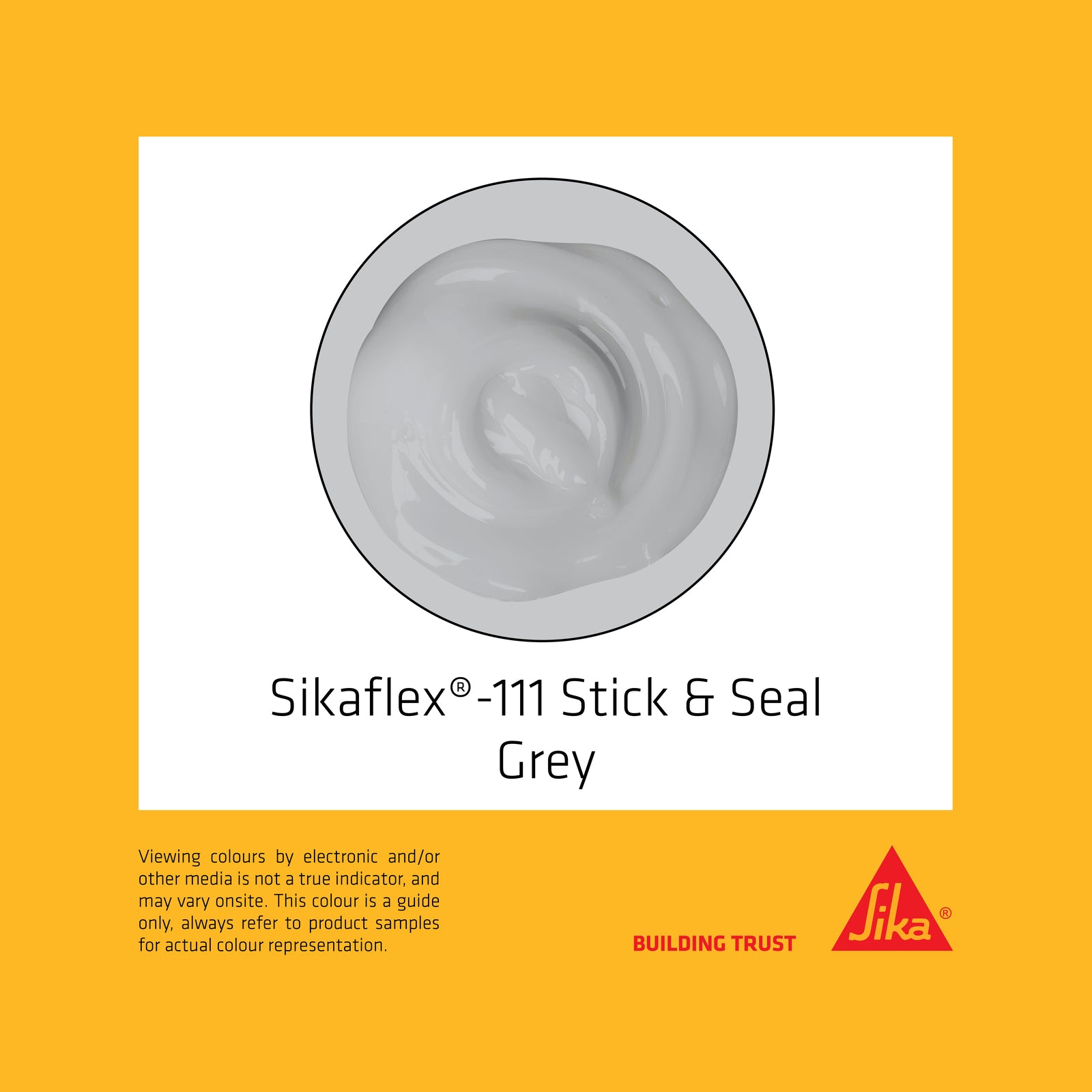 Sika 290ml Grey Sikaflex 111 Stick And Seal Construction Adhesive