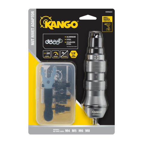 Kango Nut Rivet Drill Adaptor M4 M5 M6 M8 Mandrels