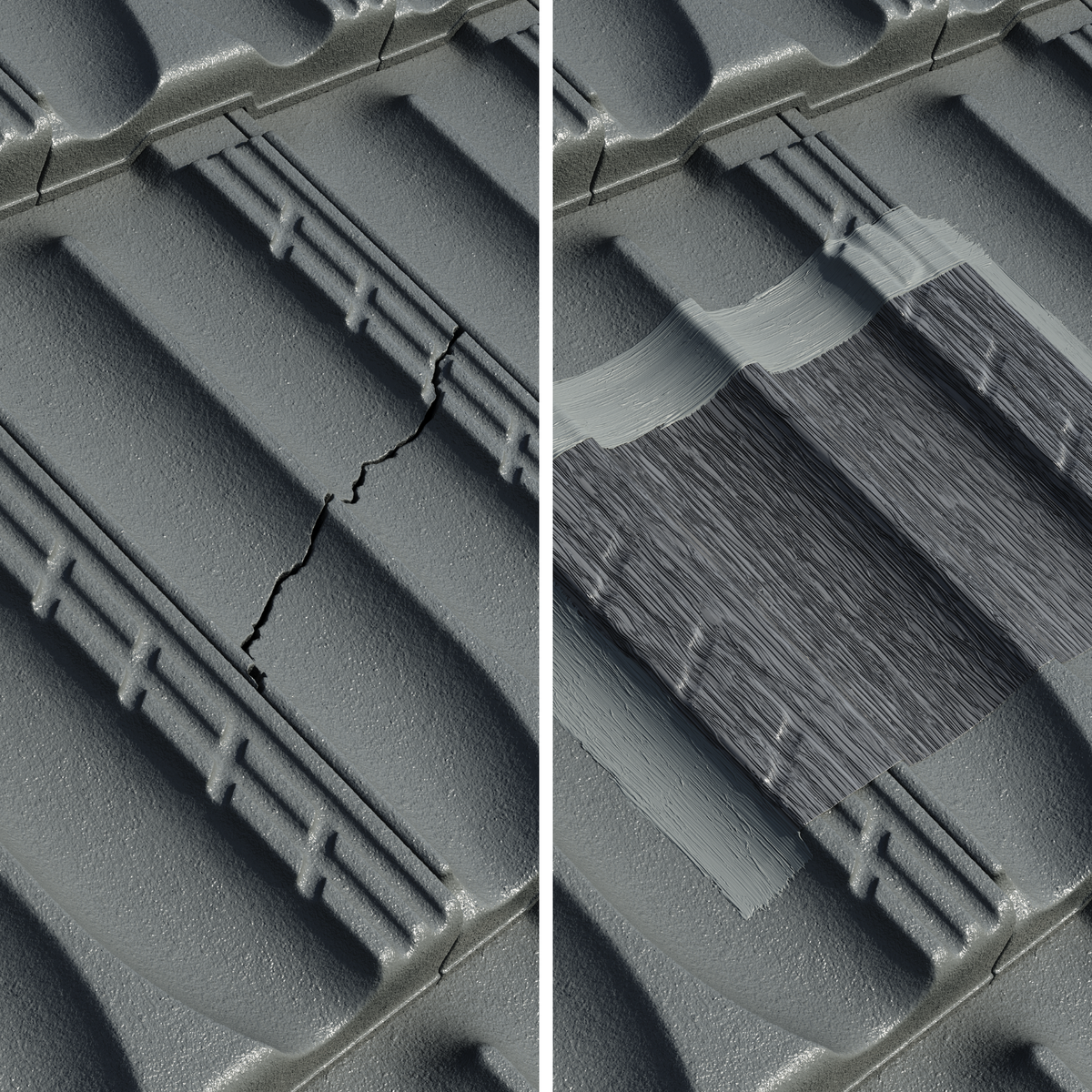 Fix It Fast Roof Repair Kit - Tile Roofs - 300mm Patch - Waterproof Solution - SuperSaverAU - view 3
