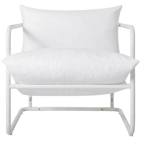 Zinus Outdoor Chair - Stainless Steel Frame, Water Resistant, White Finish - AU-USHSH5ZC-31W