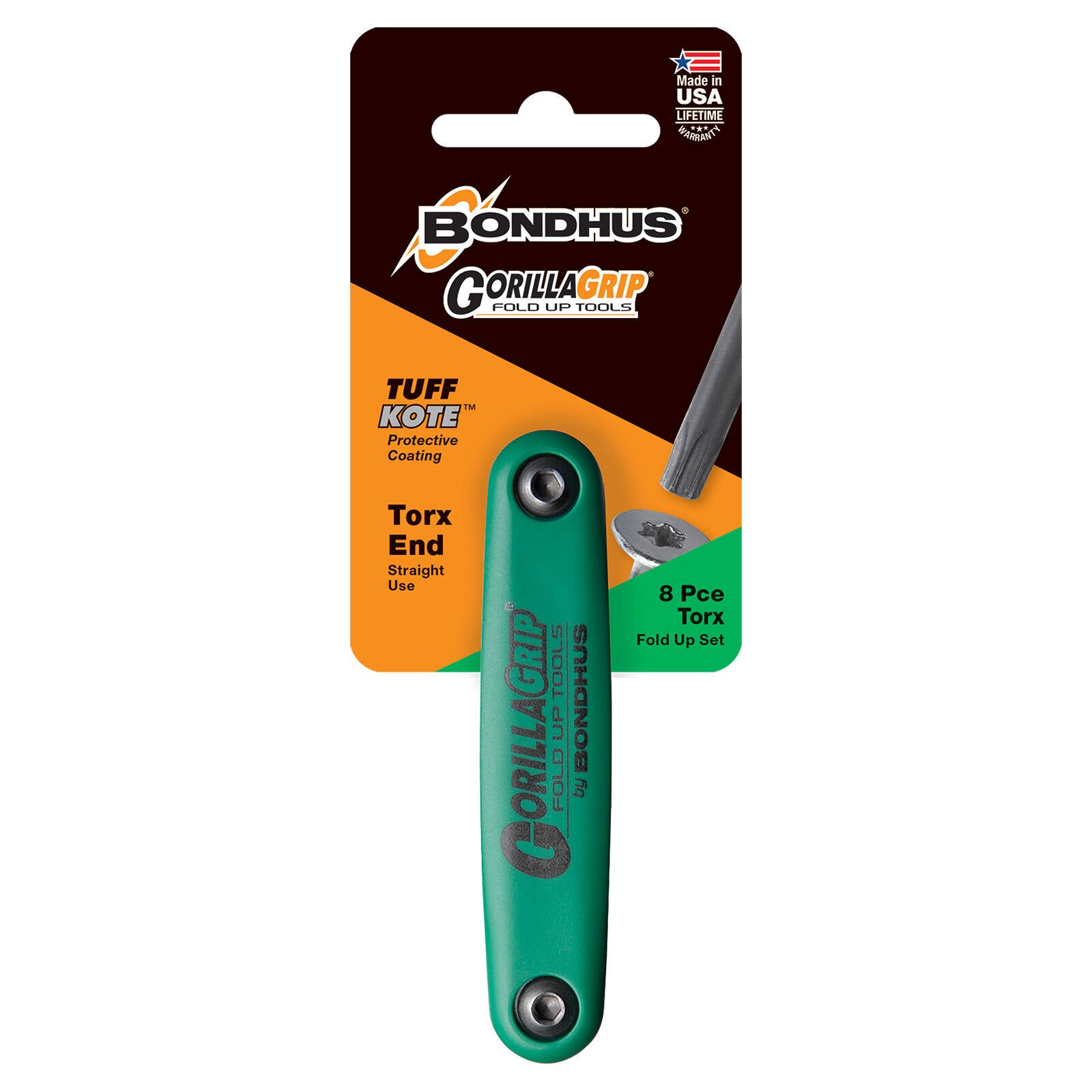 Bondhus 8 Piece Black Torx Fold Up Key Set
