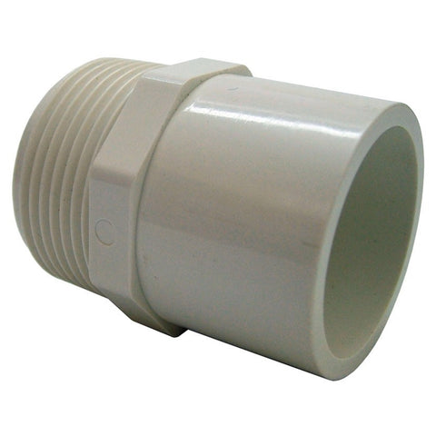 Holman 25mm x 1" White PVC Male Thread Adaptor BSP