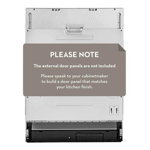 Artusi 60cm Fully Integrated Dishwasher - 12 Place Settings, Auto Door Opening, 7 Programs - ADWFI6031