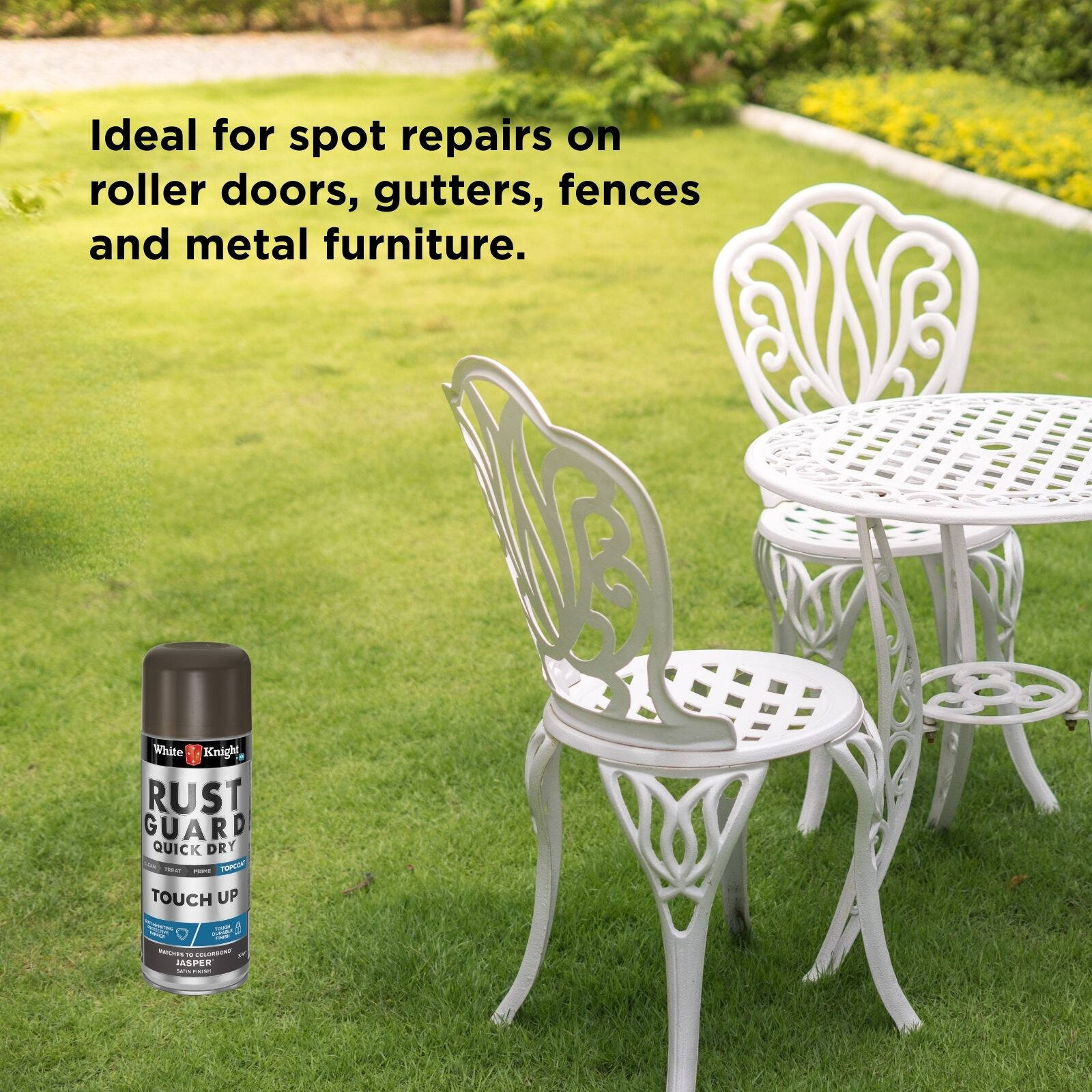 White Knight Rust Guard Touch Up Spray Paint 300g Jasper Satin