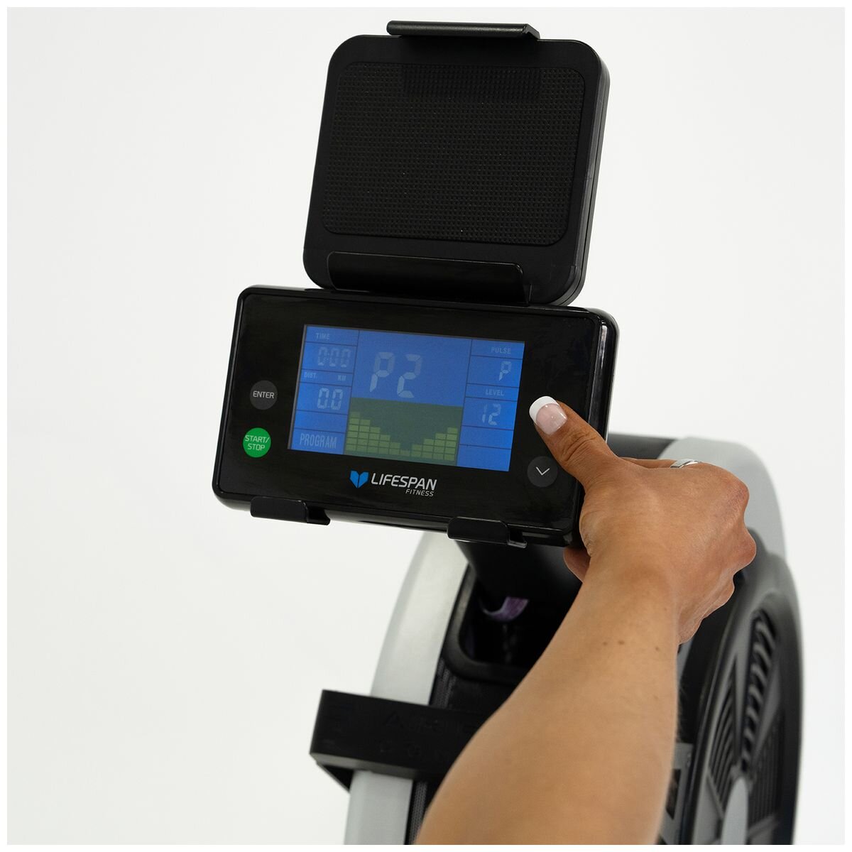Lifespan Fitness air and magnetic commercial rowing machine - 16 resistance levels - foldaway - LFRW-ROWER801F