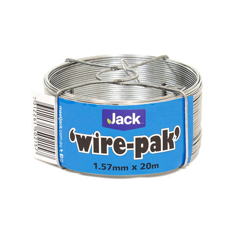 Jack 1.57mm x 20m Galvanised Steel Wirepak Tie Wire No-Tangle Dispenser