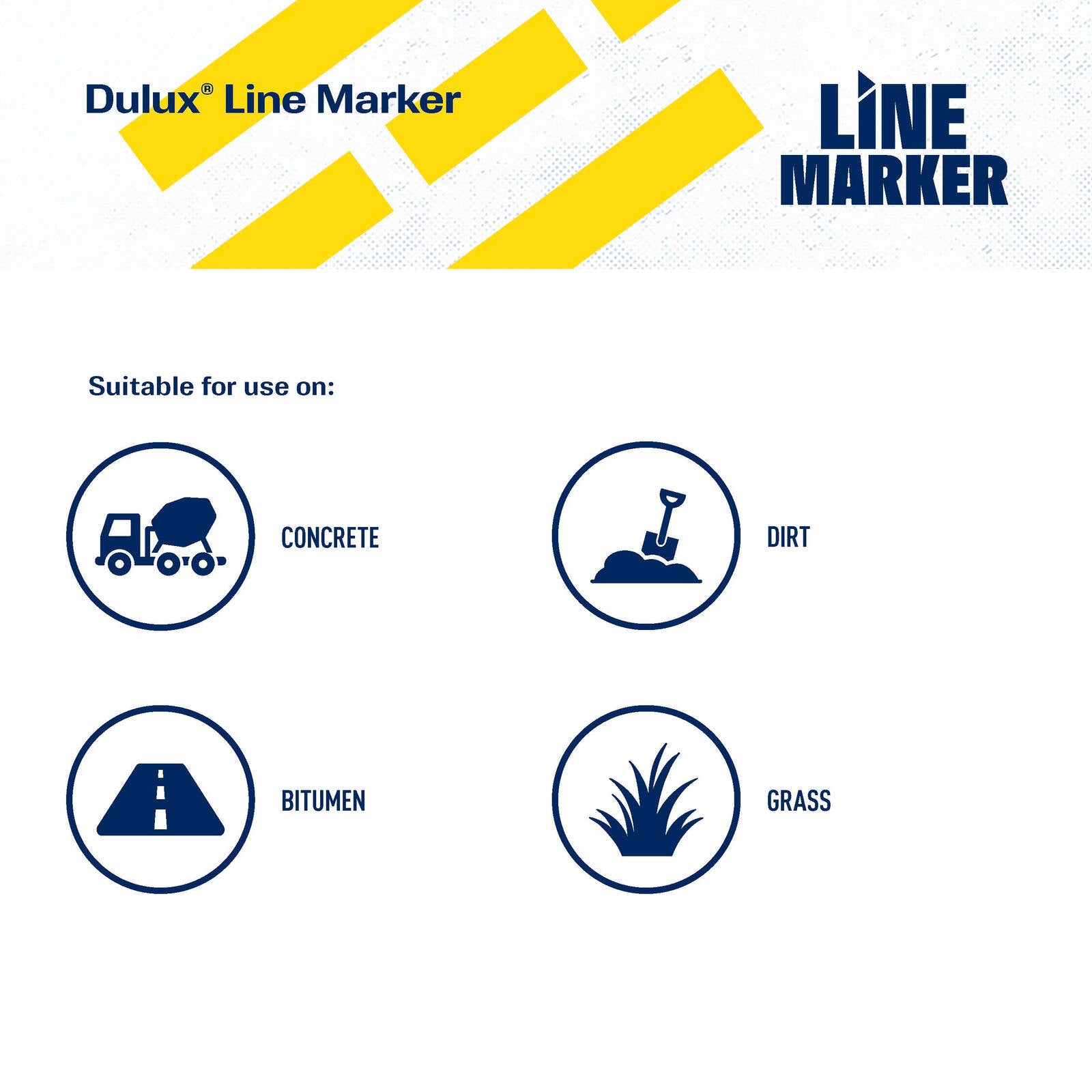 Dulux 500g Black Line Marker Spray Paint, Sharp Line Marking for Grass, Concrete & Asphalt