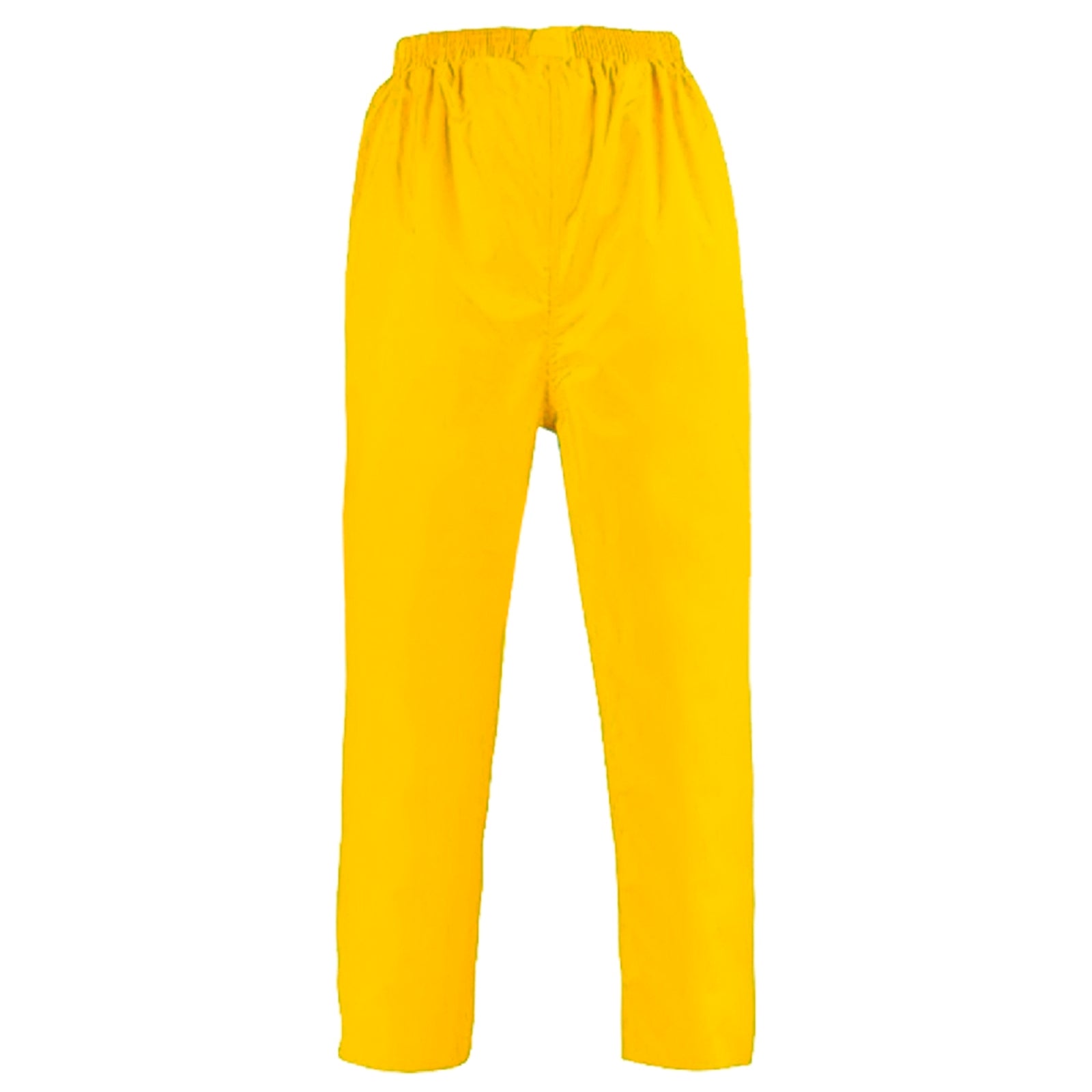Gripwell L Yellow PVC Wet Weather Trousers Elastic Waist