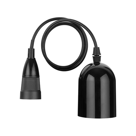 Brilliant Black D.I.Y. Pendant Light Suspension Kit, 690mm, B22, Plug-In, 60W Max
