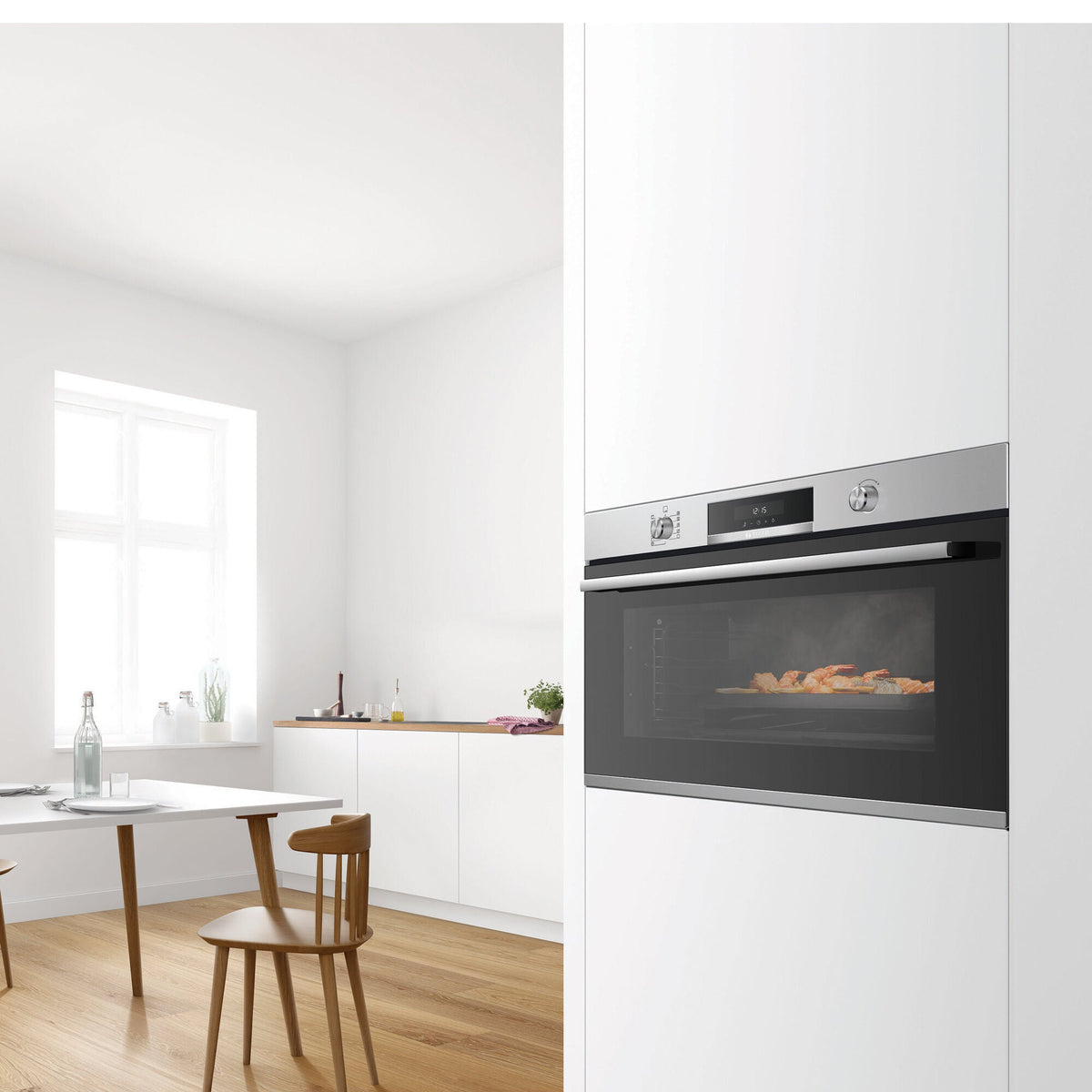 Bosch 90cm Series 6 Pyrolytic Built-In Oven - 112L Stainless Steel - Rapid Heat-Up - VBD578FS0