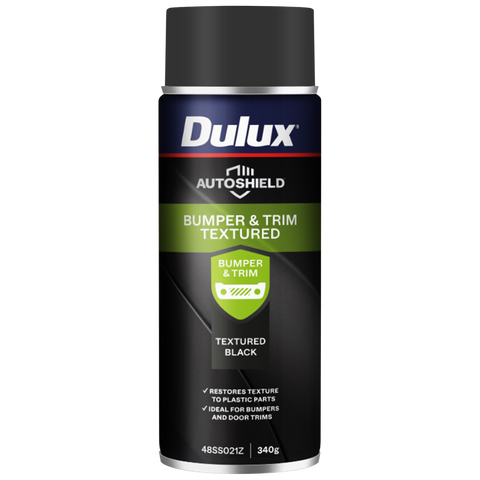 Dulux Autoshield Spray Paint 340g Textured Black Bumper - 0.34L - Excellent Adhesion - SuperSaverAU - view 1