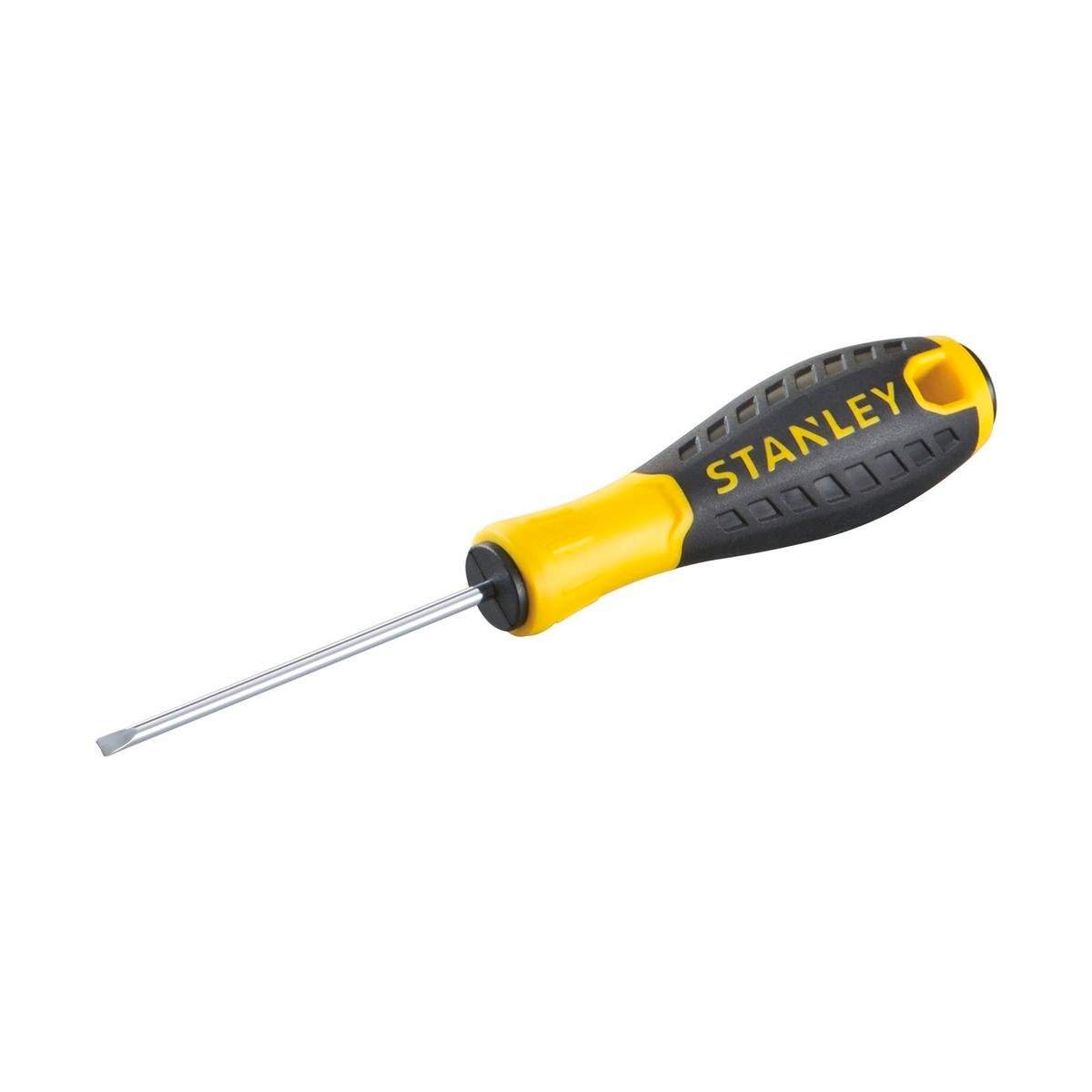 Stanley 3 x 75mm Standard Tip Slotted Essentials Screwdriver Yellow