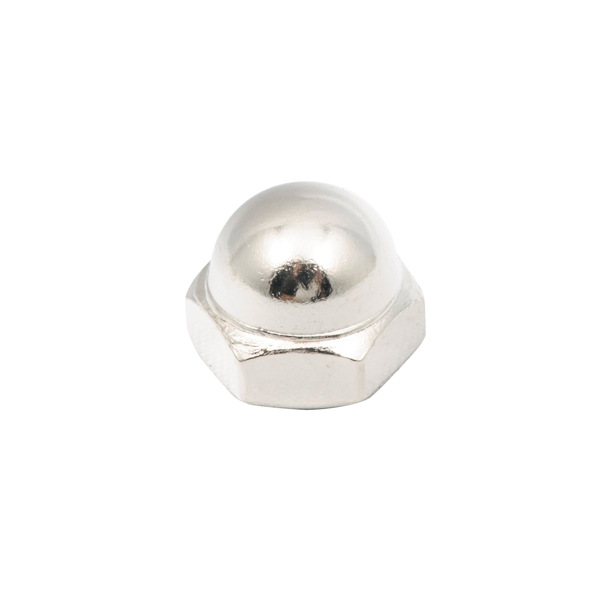 Zenith 1/4" Chrome Plated Dome Nut - 12 Pack