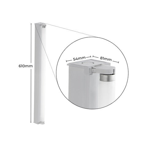 Deta 18W Single Bare Fluorescent Batten Light - SuperSaverAU - view 1
