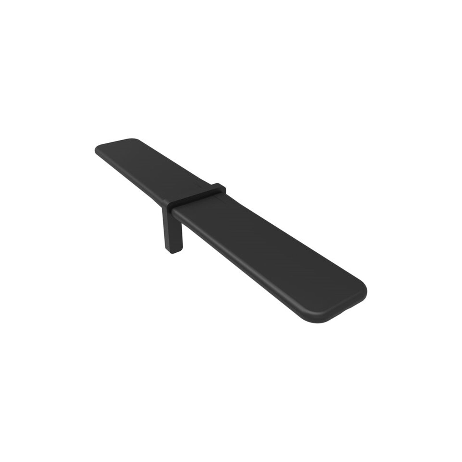ProtectorAl Black Powdercoated Aluminium Friction Fit Handrail Straight Joiner