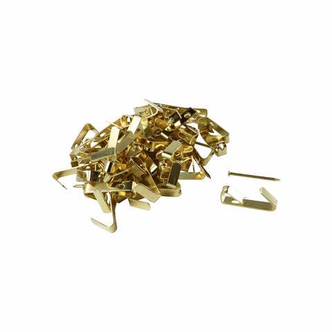 Everhang Brass Plated Angle Drive Picture Hook 8kg - 100 Pack