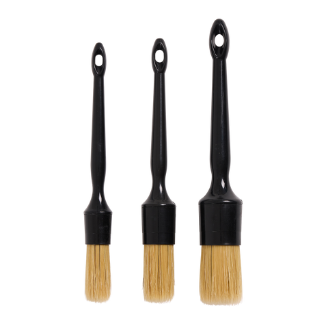 All Set 3 Piece Detailing Brush Set - 12mm 16mm 20mm - Soft Bristles - Lightweight - SuperSaverAU - view 1
