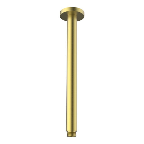 Mondella 300mm Brushed Brass Ceiling Shower Arm - Durable Stainless Steel - SuperSaverAU - view 1