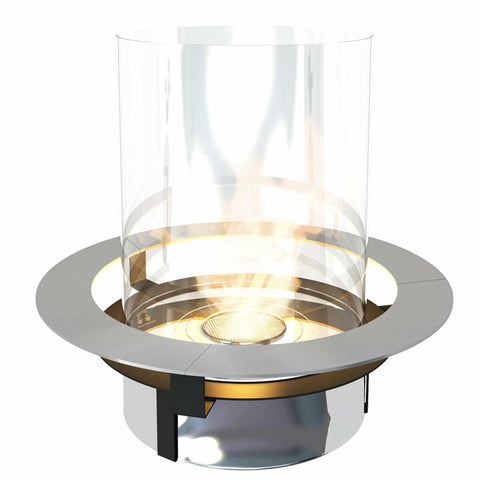 Planika Rondo Commerce Bio Ethanol Fireplace - Stainless Steel, Portable, Indoor or Outdoor Use - RONCOM