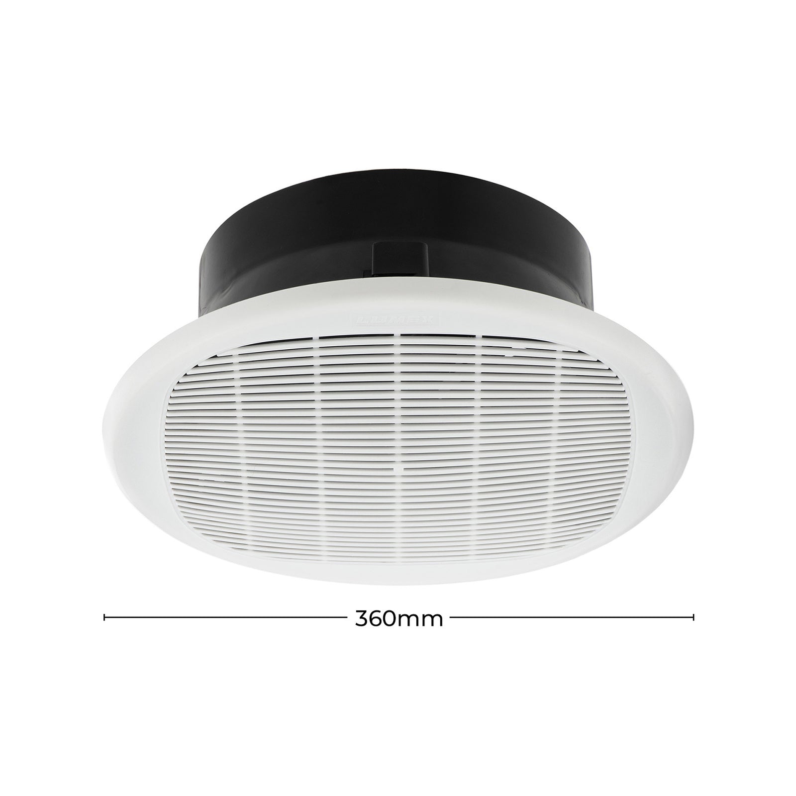 DETA 250mm White DC Energy Efficient Ceiling Exhaust Fan 240V 18W DE250