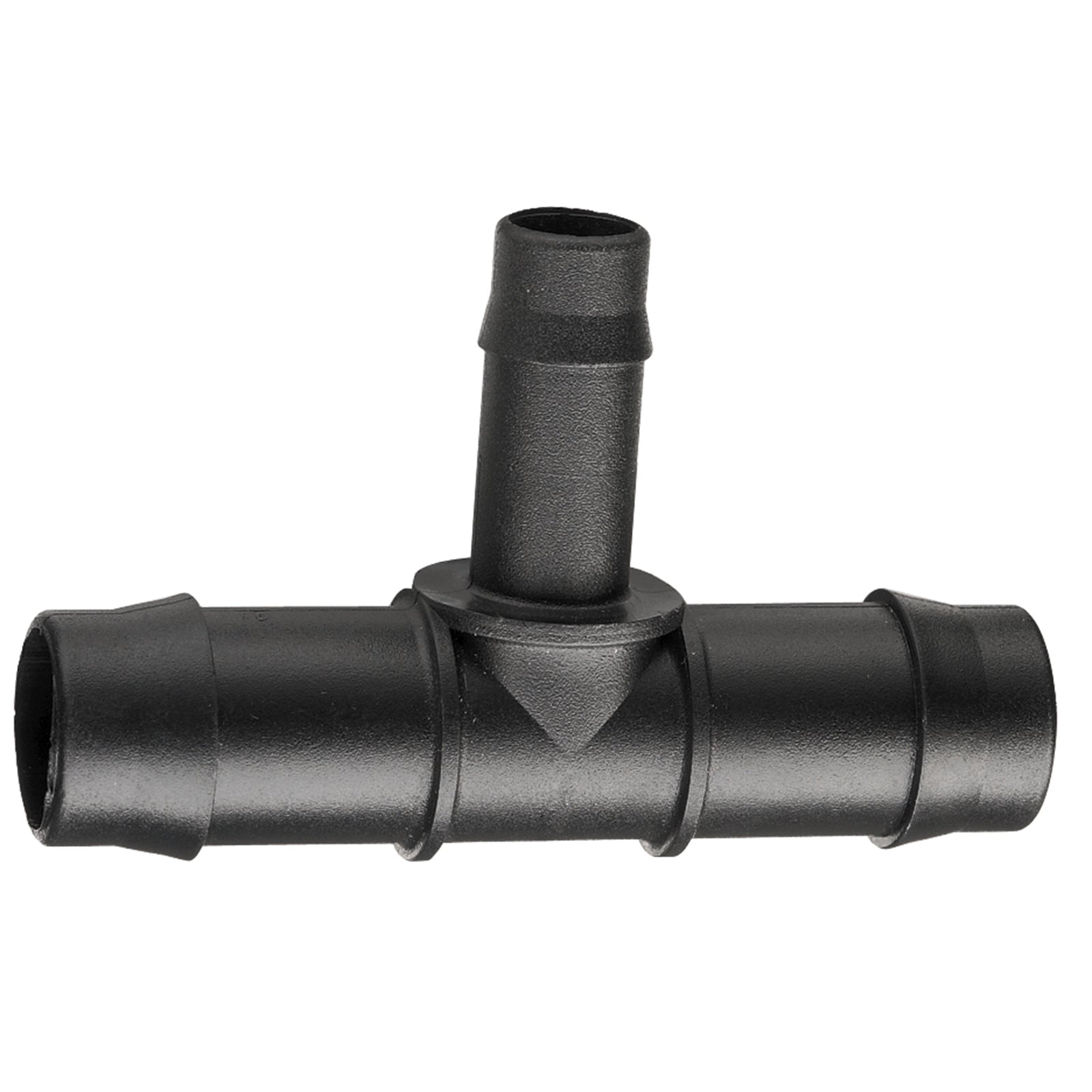 Pope 19mm x 13mm Barbed Reducing Tee 5 Pack - Black Polypropylene Irrigation Fitting