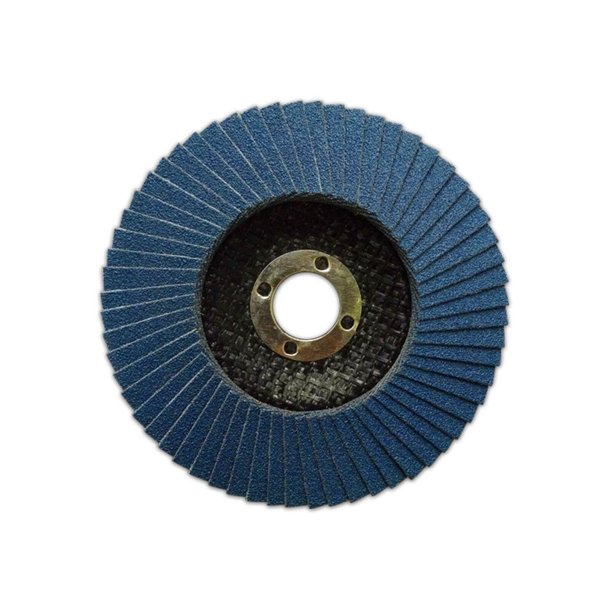 Josco 100mm 120 Grit Extra Fine Zirconia Flap Disc for Grinding & Finishing