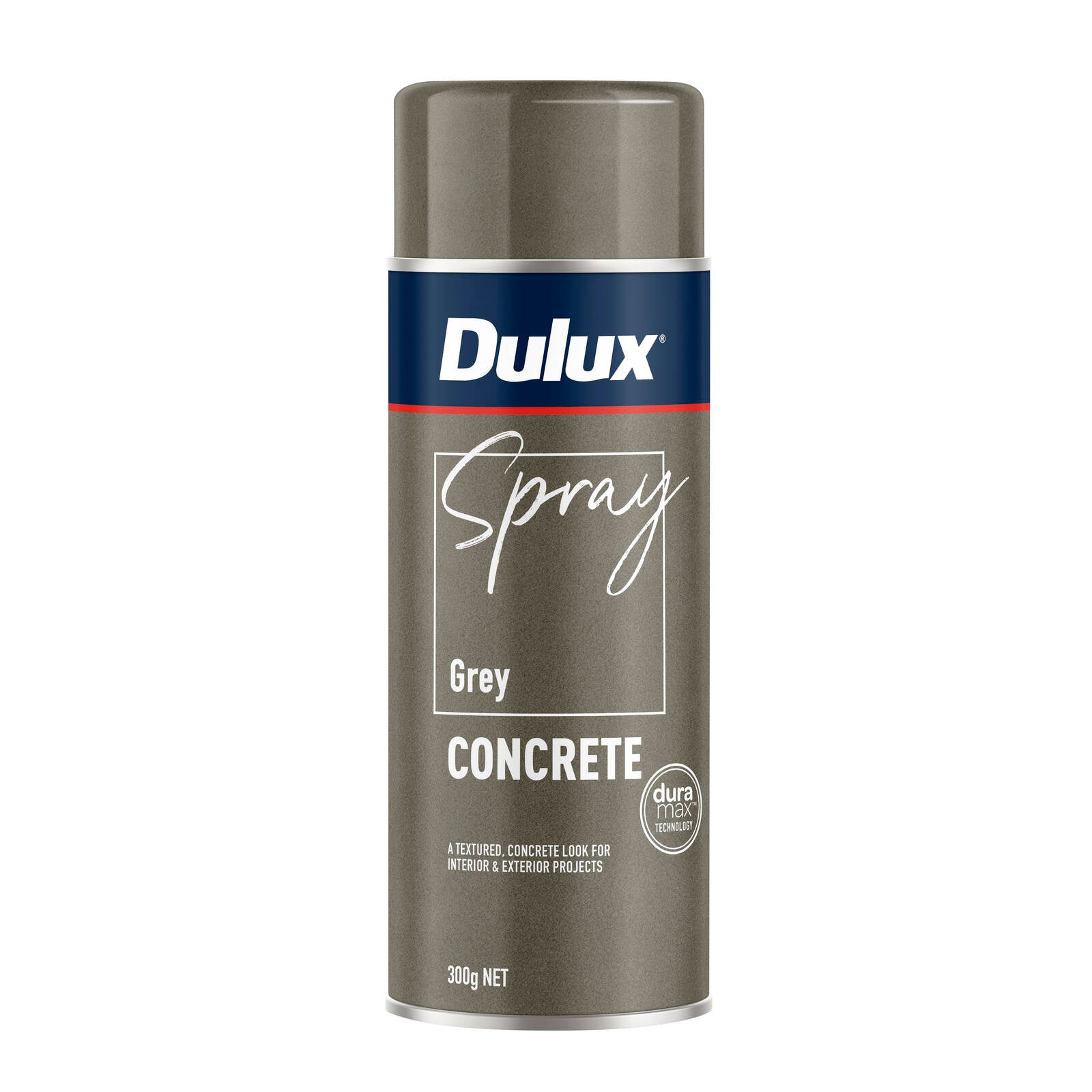 Dulux 300g Grey Concrete Effects Spray Paint, Textured Concrete Finish for Furniture & Decor