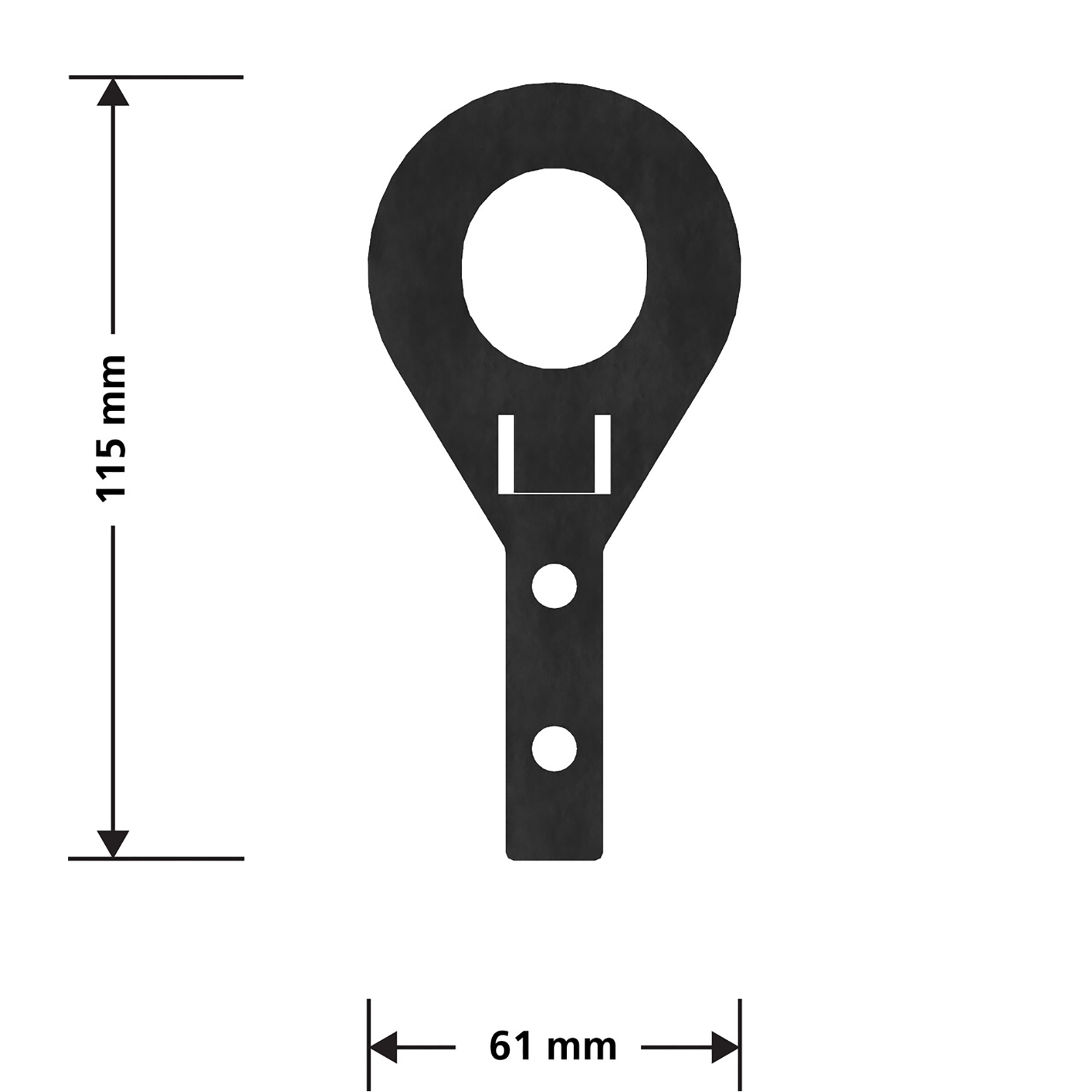 Peak No-Dig Fencing Black Steel Cut Panel Brackets